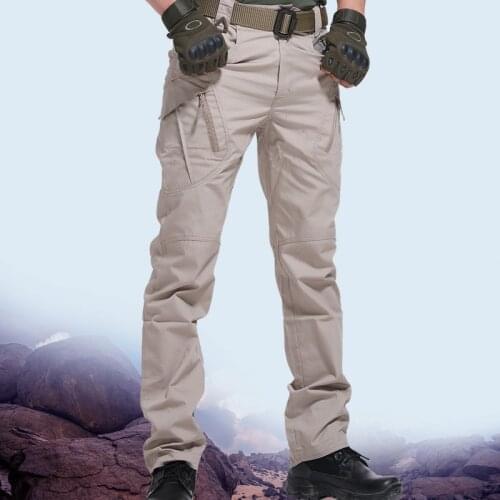 Mens City Military Tactical Cargo Pants Men Hiking Outdoor Camping Waterproof Pants Male Casual Swat Combat Army Plus Size 5XL