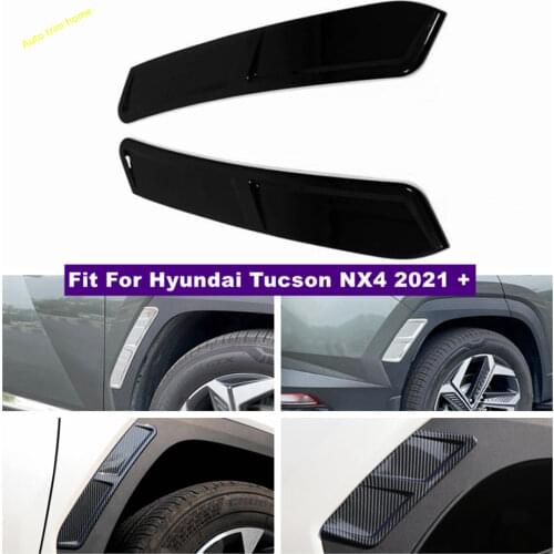 Car Accessories Front / Rear Wheel Eyebrow Bumper Fender Cover Trim Exterior Protection Kit Fit For Hyundai Tucson NX4 2021 2022