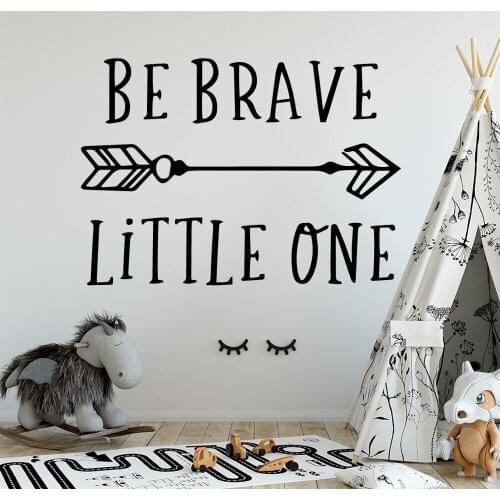 NEW Be Brave Wall Mural Removable Wall Decal For Living Room Bedroom Background Wall Art Decal Decorative Stickers