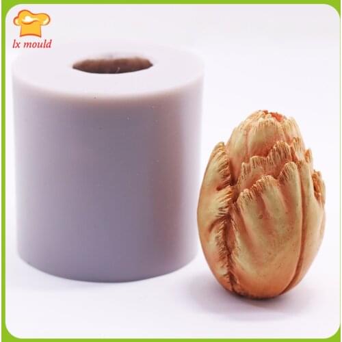 2021 New Flower Bud Silicone Mold Mould Chocolate Clay Soap Candle Wax Resin