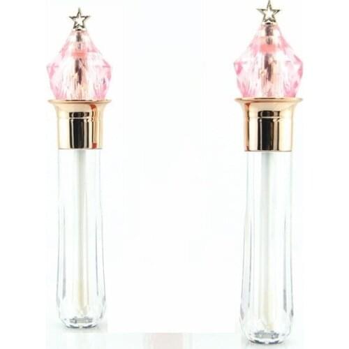 New Arrival Clear Lip Gloss Wand Tube Cosmetic Packaging Bottle Empty Elegant Lip Gloss Containers With Diamond Cap 20/45Pieces