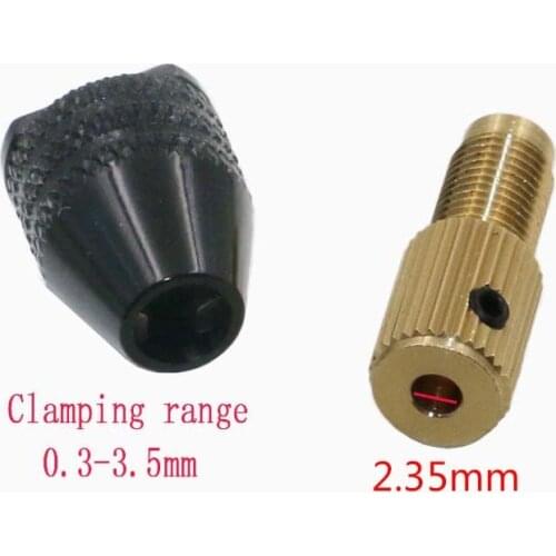 New 2.35mm/3.17mm/5mm Electric motor shaft Mini Chuck Fixture Clamp 0.3mm-3.5mm Small To Drill Bit Micro Chuck fixing device