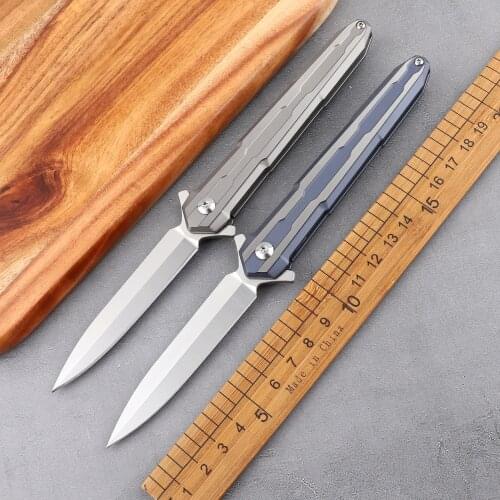 Outdoor new small sword M390 blade TC4 titanium handle tactical camping multifunctional hunting EDC tool kitchen fruit knife