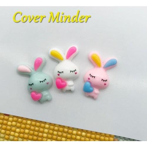 Diamond Painting Cover Minder Cartoon Rabbit Cover Holder Magnet for 5D Painting with Diamonds Accessories