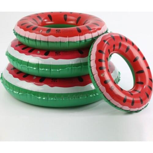 Swim Ring Watermelon Inflatable Pool Float Circle For Adults Kids PVC Swimming Mattress Toys Water Seat Colorful