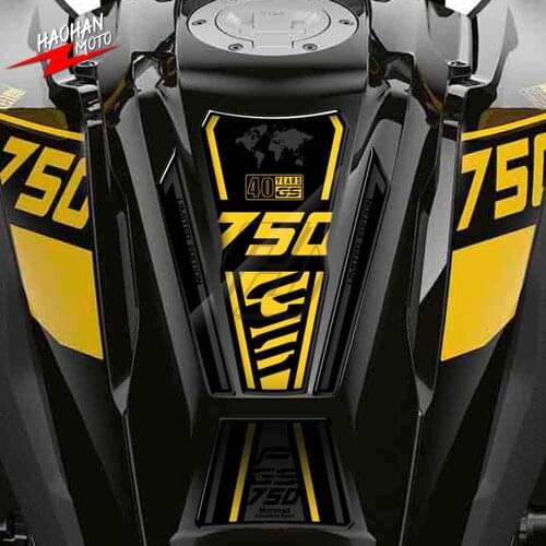 For BMW Motorrad F750GS F850GS 2020-2022 3D Resin Motorcycle Tank Pad Protection