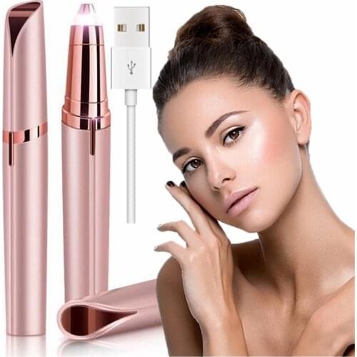 Profession Electric Eyebrow Trimmer Makeup Painless Eye Brow Epilator Mini Shaver Razors Portable Facial Hair Remover for Women