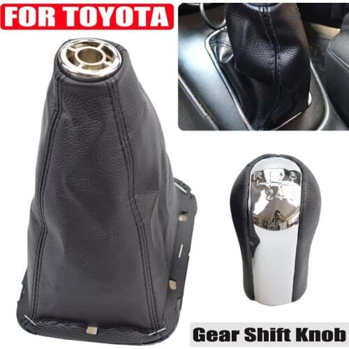 GAITOR SHIFT BOOT GAITER + FRAME + CHROME For TOYOTA AVENSIS T25 MK2 II 03-09 gear shift cover GEAR SHIFTS KNOB