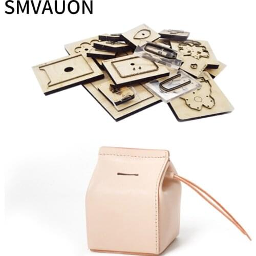 SMVAUON Diy Storage Tank Leather Bag Wood Die Cut 2021 New Baotou Steel Leather Bag Suitable For Die-Cutting Machine