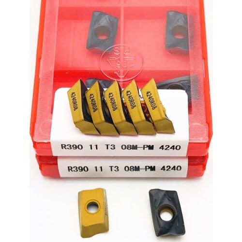 R390 11T308 PM4240 Internal Turning Tool Cermet Grade Carbide Inserts CNC Lathe Metal Cutting Tool Turning Insert
