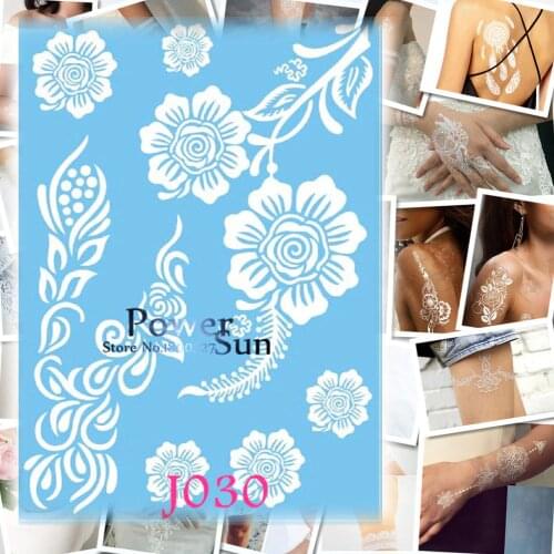 1PC Hot Women Henna Flash Tattoo Body Art Temporary Tattoo Stickers Flower Blossom Design Waterproof Fake Tatoo Arm Hand Mehndi