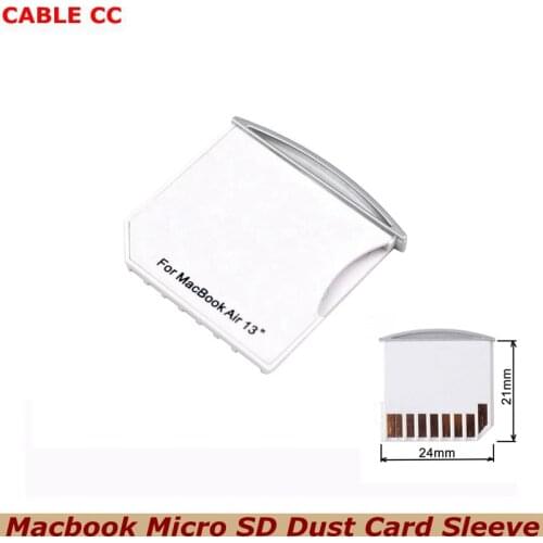 1pcs/Micro SD TF to SD Card Kit Mini Adaptor Low Profile for Extra Storage Macbook Air / Pro / Retina Black