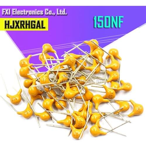 100PCS 150NF 0.15UF 10% 5.08MM 154 50V MLCC multilayer monolithic ceramic capacitor 0805 New original