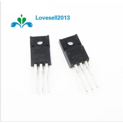2Pairs ( 2PCS 2SA1837 + 2PCS 2SC4793 ) 1837 C4793 Transistor