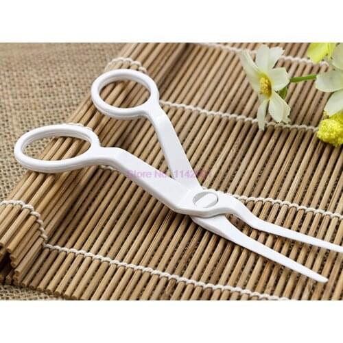 500 pieces 13.5cm Angled Delicate Flower Lifter Sugarcraft Move Scissor Cream Transfer Cake DIY Baking Decor Tool Gadgets Craft