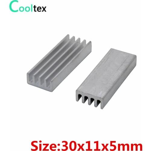 20pcs/lot 30x11x5mm Aluminum Heatsink heat sink radiator for Chip VGA RAM IC LED COOLER cooling