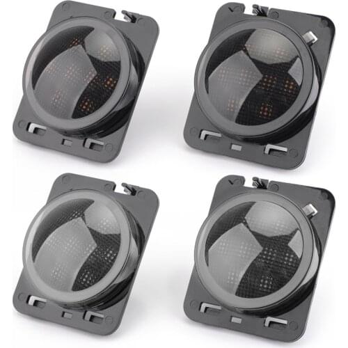 Areyourshop Car 2x Front Fender Parking Side Marker LED Turn Light For Jeep Wrangler JK 2007-2015 ABS Plastic Car Auto Light
