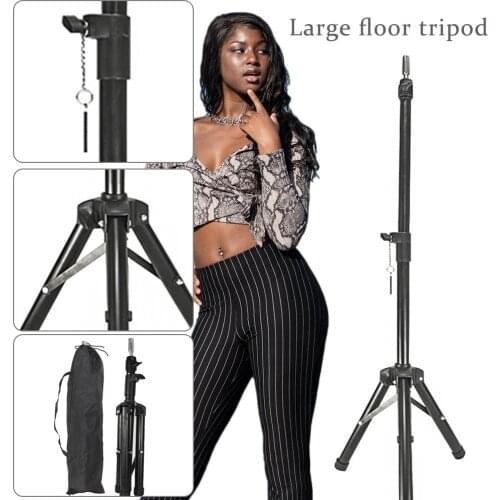 Big Adjustable Wig Stand Tripod Headform Mannequin Head Prosthesis Doll Holder Brackets Model Hairdressing Training Hair Tool