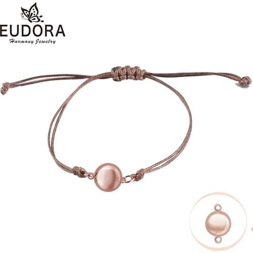 Eudora 14mm Harmony Bola Ball Pendant Bracelet mom baby Mexcian Bola Pregnancy Bola Jewelry for Mother child N14nb99-14mm