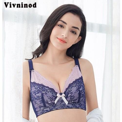 Women Lingerie Bralette Push Up Bras Plus Size New Arrivals Sexy Breast Reduction Four Row Adjust Underwear 34 36 38 40 42 44 46