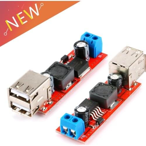 Double USB Charge 9V/12V/24V/36V to 5V Car Charger Switch 5V DC-DC Power Supply Module 3A Buck Regulator