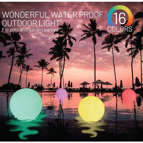 LED Solar Ball Light Swimming Pool Remote Control Outdoor Garden Decor Lamp Aquarium Magic Ball LED Light Dive Outdoor Lamp