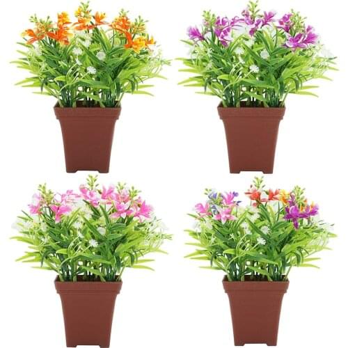 Artificial Bonsai Fake Flower Plant With Pot Home Garden Party Table Wedding Decoration