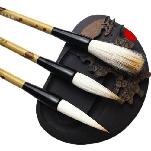 High Quality Calligraphy Pen Brushes Large Middle Small Regular Script Writing Brush Painting Handwrting Brushes 3pcs