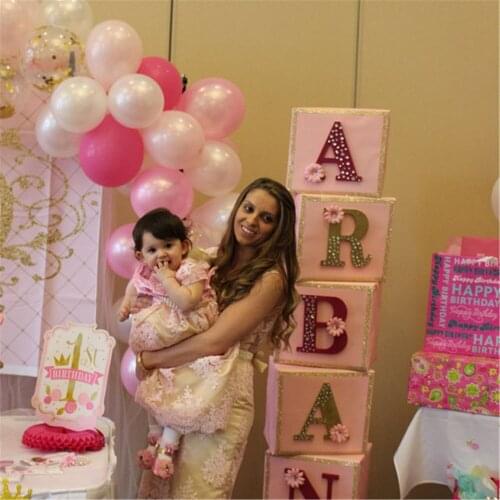 Lovely Pink Lace Sleeveless Vintage Lace Mother Daughter Dresses Pink Mom Girls Birthday Party Celebration Dresses Custom