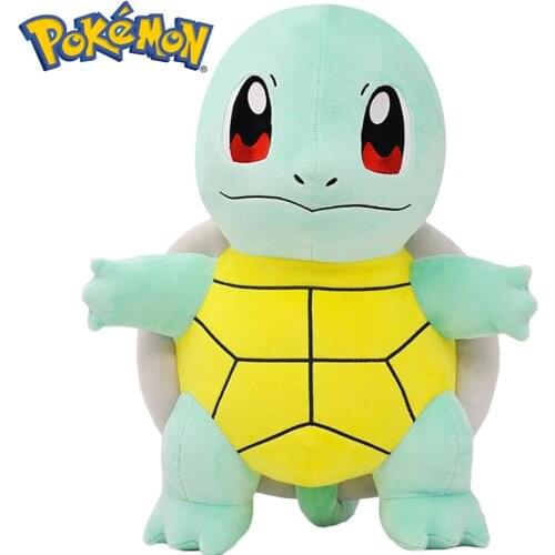Kawaii Cartoon Pokemon Squirtle Plush Doll Cute Pokémon Go Jigglypuff Pikachu Snorlax Bulbasaur Peluche Stuffed Anime Girl Gift