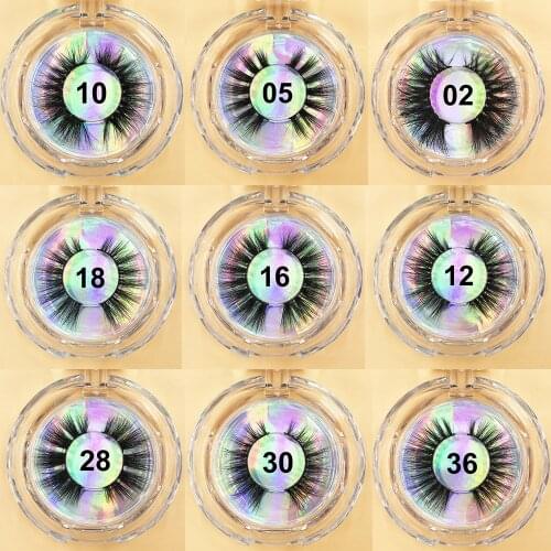 Natural 3D Mink Eyelashes Vendors Wholesale Handmade Wispy Volume Short Mink Lashes In Bulk Fluffy Fake Eyelash Extension Beauty