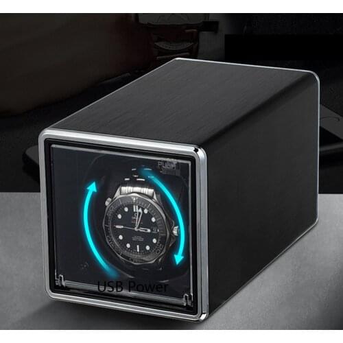 New Mini Automatic Watch Winder box,Similar Hands Waving Watch Winder Dobule Power Source Watch Winding Tool Watch Winder