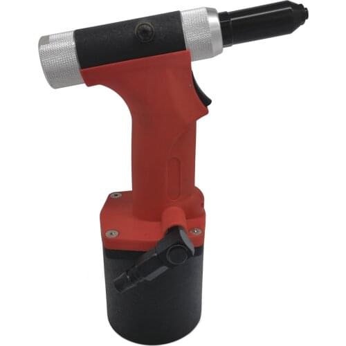 Pneumatic Rivet Gun Air Riveter with 3/32 In 1/8 In 5/32 In 3/16 In Rivet Nuts for Metal Automotive Aluminium Alloy Windows Red
