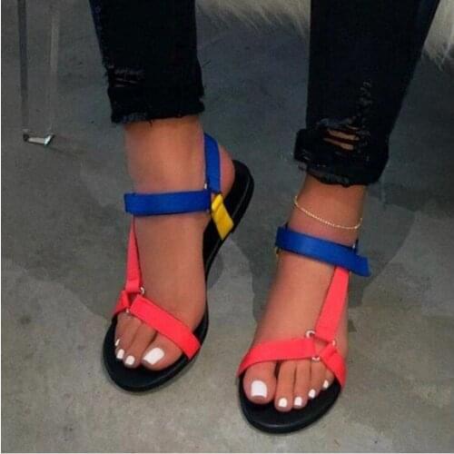 Casual Open-toe Women Sandals Non-slip Black Hook Loop Platform Sandals Shoe Female Summer Beach Shoes Fashion Sandalias Mujer