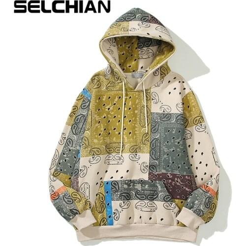 SELCHIAN Men's Printed Hoodies