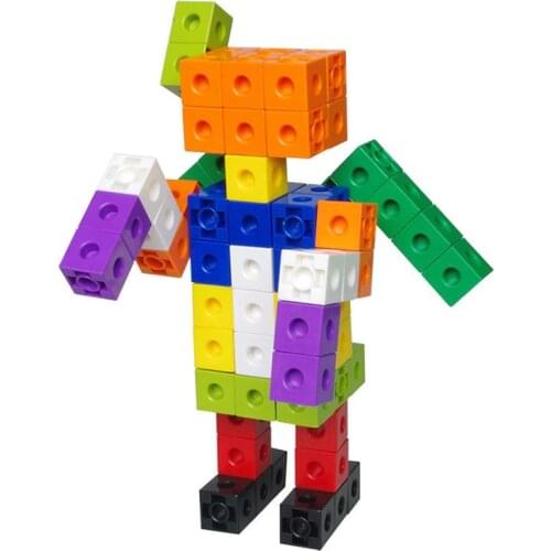 Early Education Building Blocks Wooden Building Square Block Creative Toy Math Spell Insert 2cm Square Blocks Kindergarten Toy