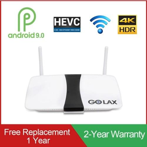 4K Android 9.0 TV Box Golax M5 Amlogic S905W Quad Core 1G DDR 8G eMMC Smart TV Box 2.4Ghz Wifi 100M LAN USB2.0 H.265 Set Top Box