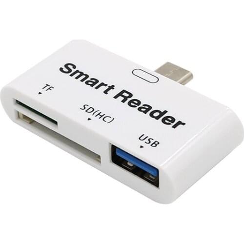 OTG USB 3.0 TF one-in-three card reader USB 3.0 Type C three-in-one suitable for HUB 2.0 3.0 card reader