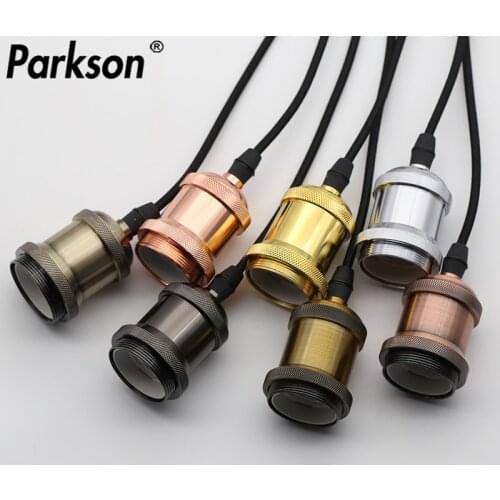 110V 220V Vintage E27 Lamp Holder Socket Aluminum Retro Edison Lamp Bases Industrial Pendant Lights Switch Screw Fitting Socket