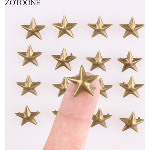 ZOTOONE Cool Star Metal Buttons Handmade Noel Accessories Scrapbooking for Coat DIY Craft Decoration Colorful Button E