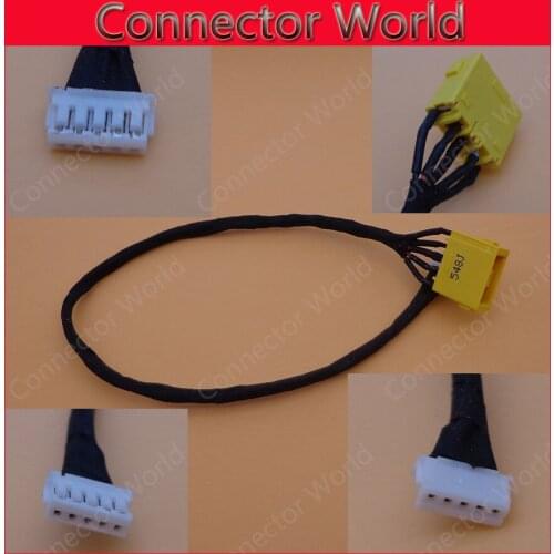 1-50pcs NEW DC Jack with cable For Lenovo yoga 13 IDEAPAD U530 DC Power Jack Micro usb socket connector charger charging port