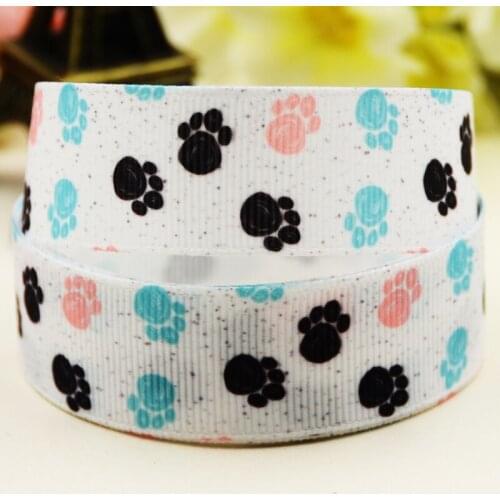 22mm 25mm 38mm 75mm Cat Cartoon printed Grosgrain Ribbon party decoration 10 Yards X-03288