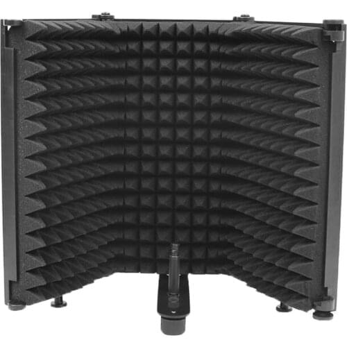 3Panel Microphone Isolation Shield Vocal Recording Microphone Isolation Shield Panel Soundproofing Panel for Home Office Studio