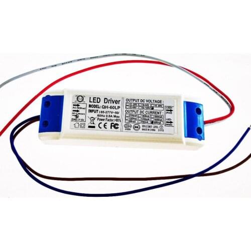 6-30x3W 600mA Led Transformer Power Supply 10-18x3w Input 85-265V Output 18-105V 600MA High Power LED Driver For LED Light