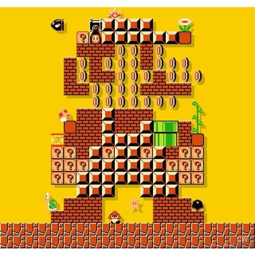 Diy 3d Full square/round Diamond Painting Cartoon Super Mario Maker Embroidery Cross Stitch unicorn Needlework Rhinestone