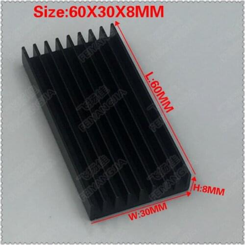 Free shipping ) 10 PCS 60x30x8mm Aluminum heatsink heat sink high quality radiator Module radiator special for cooling