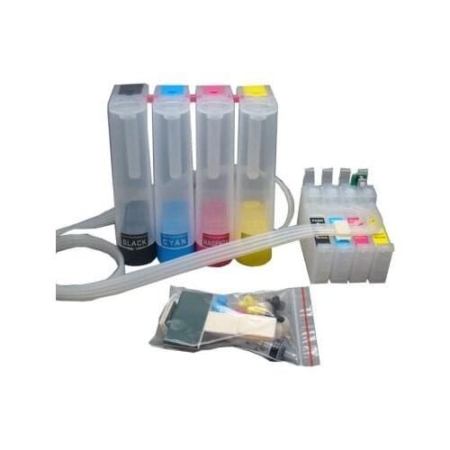 For Epson Workfor WF-7110 DTW / WF-7610 DWF / WF-7620 DTWF / WF-3620 / (for EUR) CISS with Permanent Chip cartridges bottles