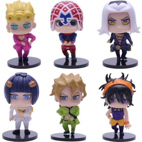 6style/lot 10cm Jo Bizarre Adventure Diamond Kujo Jotaro Higashikata Josuke Anime Cartoon Madara Action Figure Movie Model