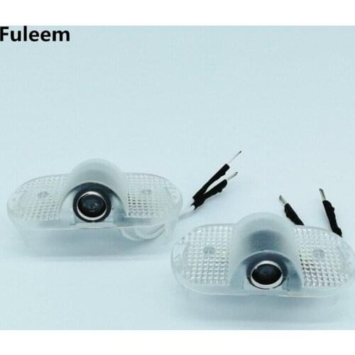 Fuleem 2PCS LED Door Welcome Light puddle Laser Projector Shadow Lamp For MK4 S-MAX