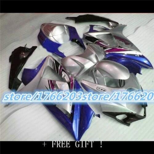ABS Injection fairings kit for SUZUKI K7 GSXR1000 GSXR 1000 07-08 SUZUKI GSXR1000 2007-2008 K7 blue silver black bodywork